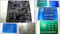 Placas de aliminio e inox - marcação a laser Placas de aliminio e inox - marcação a laser