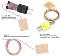 SA1: Termopares de Superfície com Resposta Rápida Revestimento Protetor  Autoadesivo