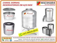 CAIXA DE AÇO INOX PARA ÁGUA, VINHO, CACHAÇA