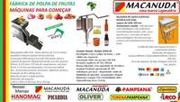  MÁQUINA INDUSTRIAL MACANUDA DE DESPOLPAR ACEROLA 