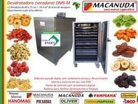 DESIDRATADOR DE FRUTAS INDUSTRIAL GABINETE INOX