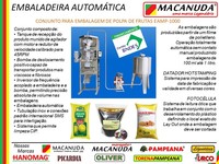 MÁQUINA QUE FAZ EMBALAGEM, DOSA E SELA MACANUDA