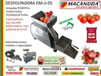 PRA DESPOLPAR TOMATE MÁQUINA PROFISSIONAL MACANUDA