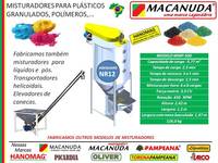 MÁQUINA MISTURADORA INDUSTRIAL DE PLÁSTICOS PICADOS MACANUDA