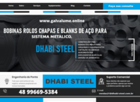 Cortes galvalume para calhas, pingadeiras, rufos e coifas, Dhabi Steel