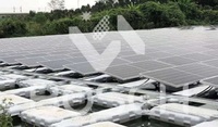 Sistema de montagem solar flutuante de plástico HDPE