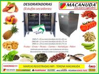 DESIDRATADORA MACANUDA | FRUTAS, ERVAS, PEIXES, CARNES, MASSAS