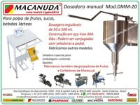 MÁQUINA PRA DOSAR SUCOS E POLPA DE FRUTAS MACANUDA