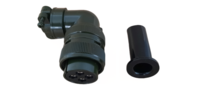 Conector militar 4 pinos fêmea plug angular 22-22s