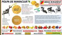 MÁQUINA DE POLPA DE FRUTAS MACANUDA, DIVERSAS CAPACIDADES