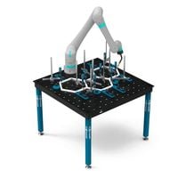 Mesa de solda para cobot e robô