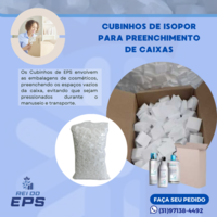 CUBINHOS DE ISOPOR PARA PREENCHIMENTO DE CAIXAS PROTEÇAO DE PRODUTOS