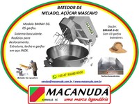 BATEDEIRA INDUSTRIAL DE MELADO PARA OBTER AÇÚCAR MASCAVO MACANUDA