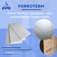 Forro de Isopor antichamas com textura - Forroterm