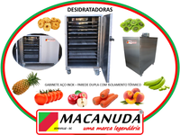 DESIDRATAR FRUTAS MÁQUINAS PROFISSIONAIS AÇO INOX MACANUDA