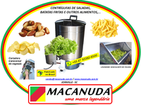 MÁQUINA PARA SECAR SALADAS POR CENTRIFUGAÇÃO MACANUDA