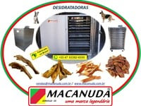 ALIMENTOS PET DESIDRATADOS, EQUIPAMENTOS INDUSTRIAIS MACANUDA