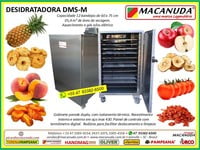 EQUIPAMENTO PROFISSIONAL CONSTRUÇÃO INOX PARA SECAR FRUTAS MACANUDA