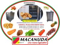 DESIDRATADOR ELÉTRICO INDUSTRIAL DE COGUMELOS E OUTROS ALIMENTOS