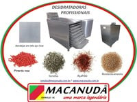 MÁQUINA PARA SECAR PIMENTA ROSA E OUTROS CONDIMENTOS MACANUDA