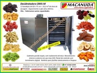 MÁQUINA PROFISSIONAL GABINETE INOX PARA SECAR FRUTAS