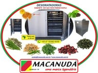 ERVAS DESIDRATADAS, EQUIPAMENTOS INDUSTRIAIS AÇO INOX - MACANUDA 