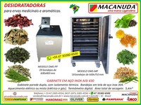 DESIDRATAÇÃO DE ERVAS AROMÁTICAS, EQUIPAMENTO INDUSTRIAL MACANUDA