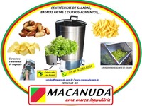 CENTRÍFUGA INDUSTRIAL DE FRUTAS, FOLHAS E LEGUMES MACANUDA