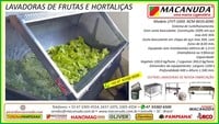 COZINHAS INDUSTRIAIS, MÁQUINA LAVADORAS DE HORTALIÇAS MACANUDA