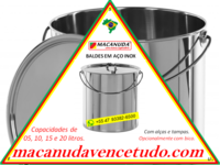 MACANUDA | BALDE DE AÇO INOX VENDAS EM BELO HORIZONTE MG