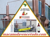 PRODUÇÃO DE CACHAÇA DE ALAMBIQUE, EQUIPAMENTOS MACANUDA