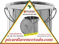 MACANUDA | BALDE DE AÇO INOX VENDAS EM TODO O BRASIL