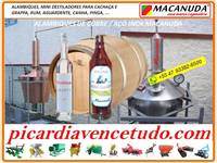 MACANUDA EM CAPINZAL SC, ALAMBIQUE FABRICADOS EM AÇO INOX OU COBRE