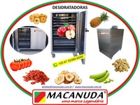 MÁQUINA DESIDRATADORA DE TOMATE INDUSTRIAL, FABRICADA EM AÇO INOX