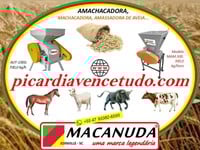 MÁQUINA MACANUDA DE AMASSAR AVEIA E OUTROS GRÃOS, EM PASSO FUNDO 