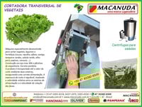 COZINHA PROFISSIONAL CORTADOR FATIADOR DE ALFACES MACANUDA