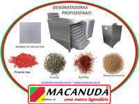 PIMENTA DESIDRATADA, EQUIPAMENTOS INDUSTRIAIS AÇO INOX MACANUDA