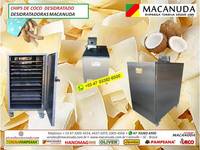 DESIDRATADORA INDUSTRIAL DE TIRAS (CHIPS) DE COCO MARCA MACANUDA DESIDRATADORA INDUSTRIAL DE TIRAS (CHIPS) DE COCO MARCA MACANUDA