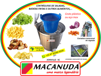 CENTRÍFUGA INDUSTRIAL DE ALIMENTOS EM SÃO PAULO - MACANUDA 