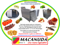 DESIDRATADORA DE ALIMENTOS INDUSTRIAL VENDAS EM SANTA CATARINA
