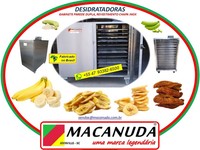 MÁQUINA DE DESIDRATAR BANANA PROFISSIONAL EM AÇO INOX