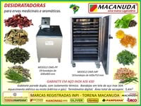 DESIDRATAR ERVAS AROMÁTICAS, EQUIPAMENTOS PROFISSIONAIS MACANUDA